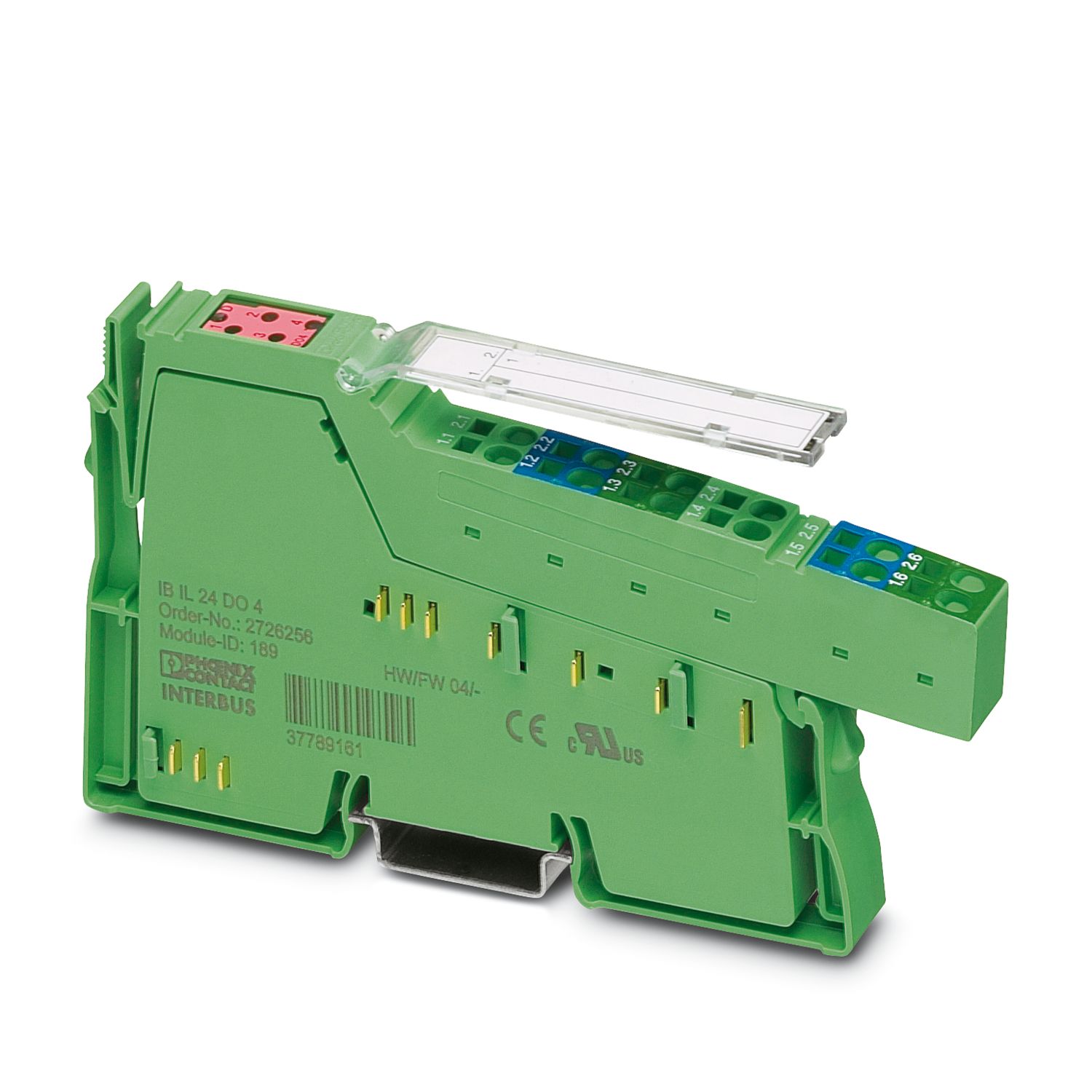 I/O Component, Inline, Digital Output Module, Digital Outputs: 4