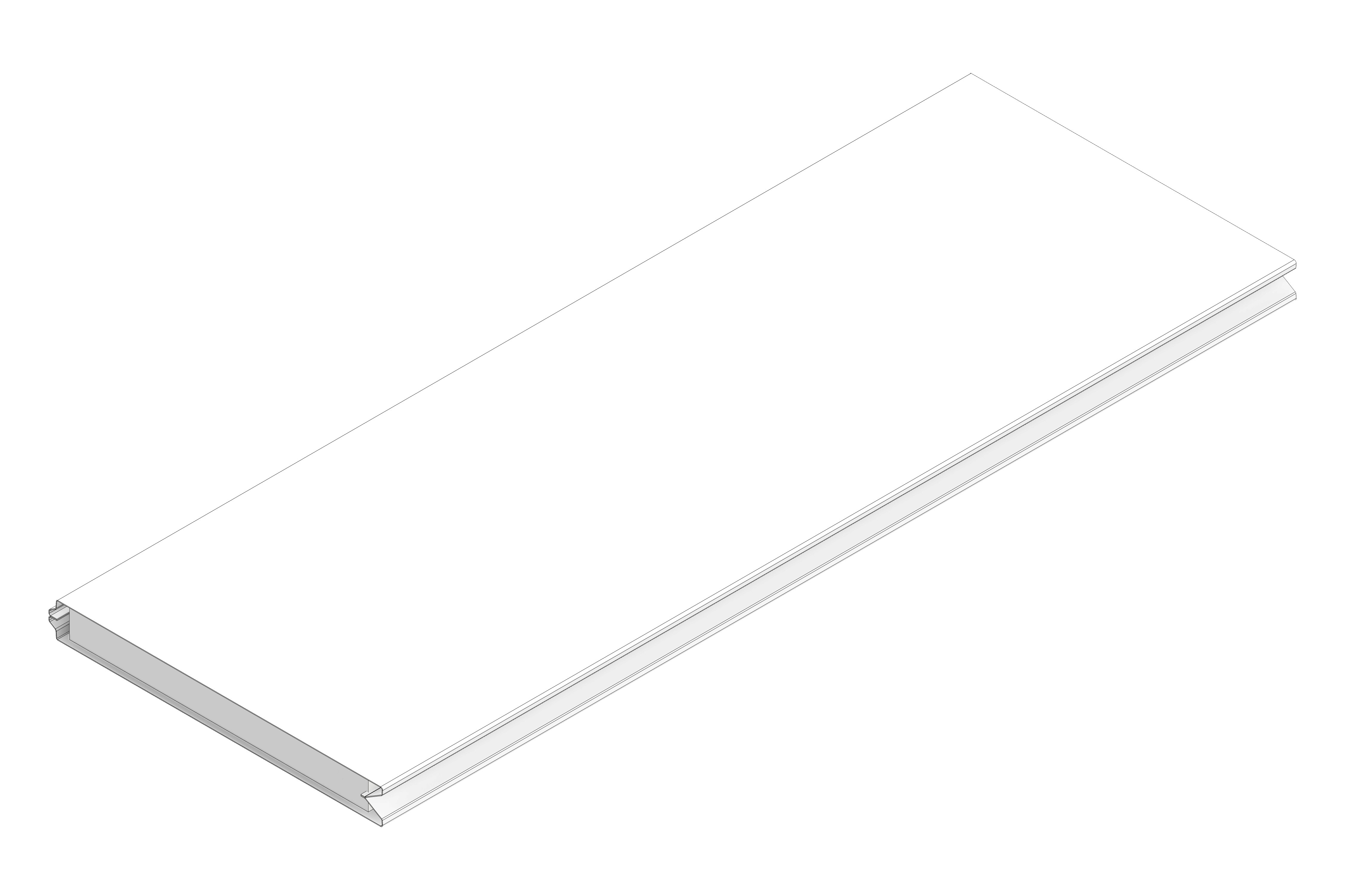 MF Double Skin Wall Panel Assembly - 472x1320mm