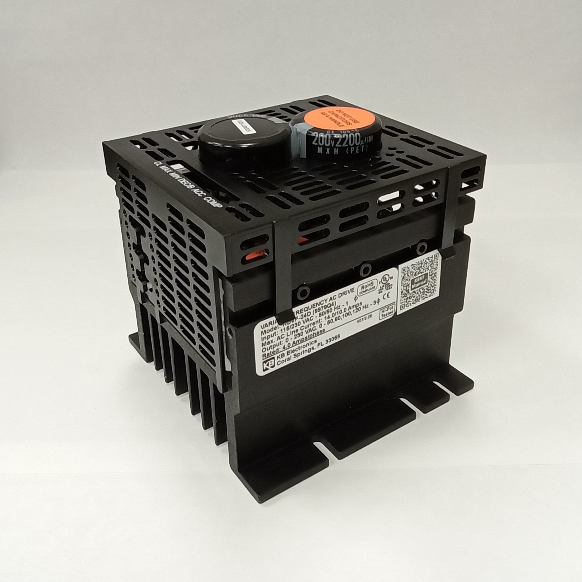 Variable Frequency Drive, 115/230VAC, 4A, 1 HP