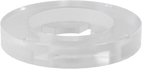 Washer, Retention, #10 Bolt Size, 0.177 ID x 0.453 OD x 0.062, Nylon, White