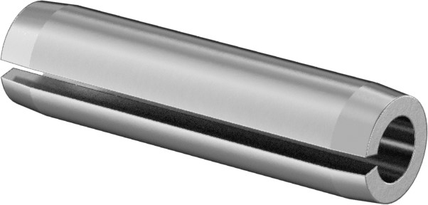 Pin, Spring, Slotted, 1/8" x 1/2", Carbon Steel, Mechanical Zinc