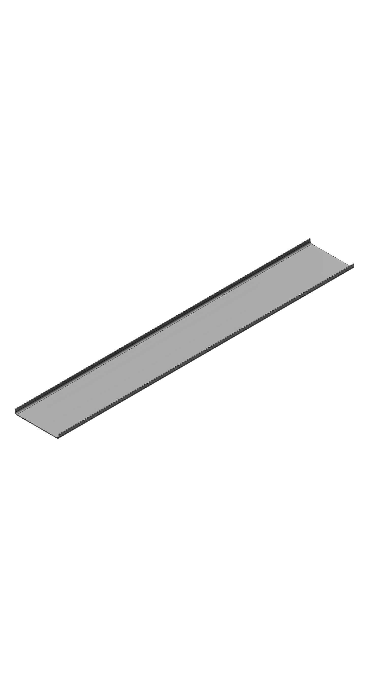 Center Cover for Remote Panel - 500 x 75mm