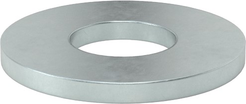 Washer, Flat, 3/8" Bolt Size, 0.438 ID x 1.000 OD x 0.083, Carbon Steel, Clear Zinc, USS
