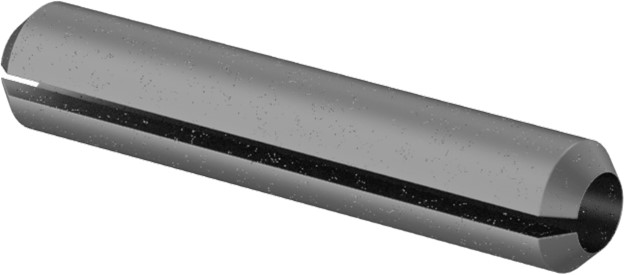 Pin, Spring, Slotted, M3.5 x 20mm, Spring Steel, Raw Finish