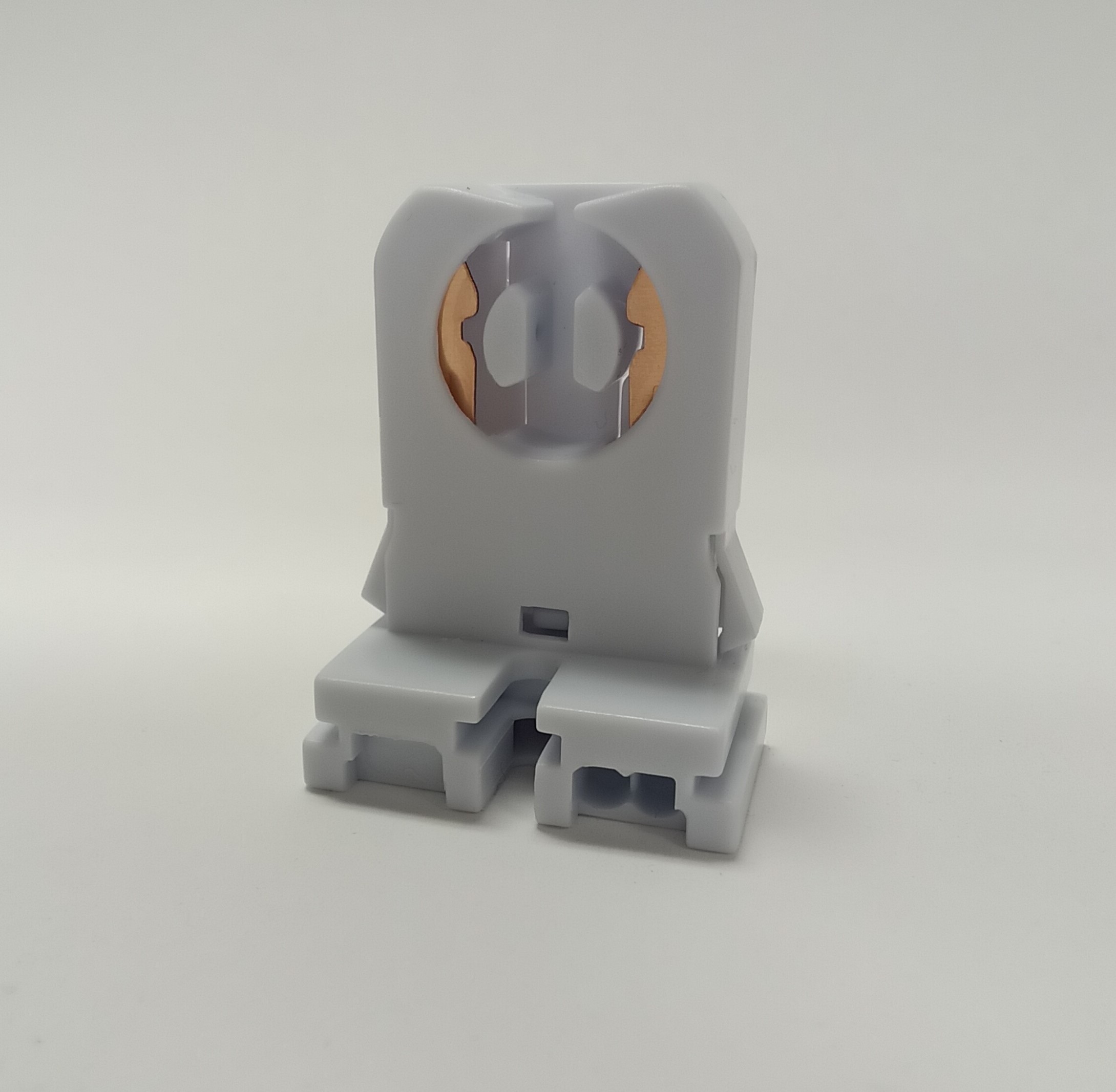 Lampholder, Fluorescent Light Socket, Shunted, G13 Base, 660 Watt, 600 Volts, White