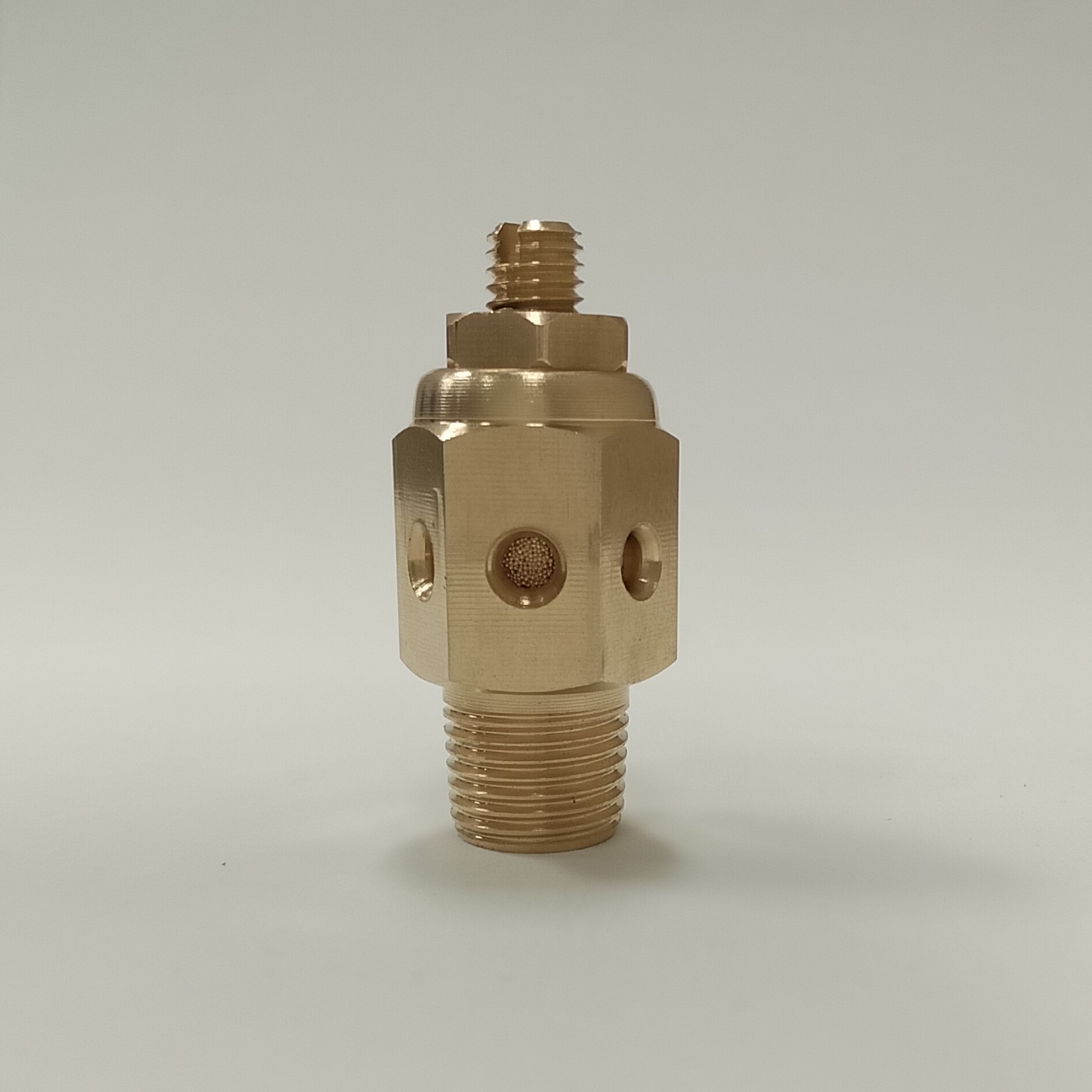 Fitting, Silencer, Speed Control, 1/8" MNPT, Brass