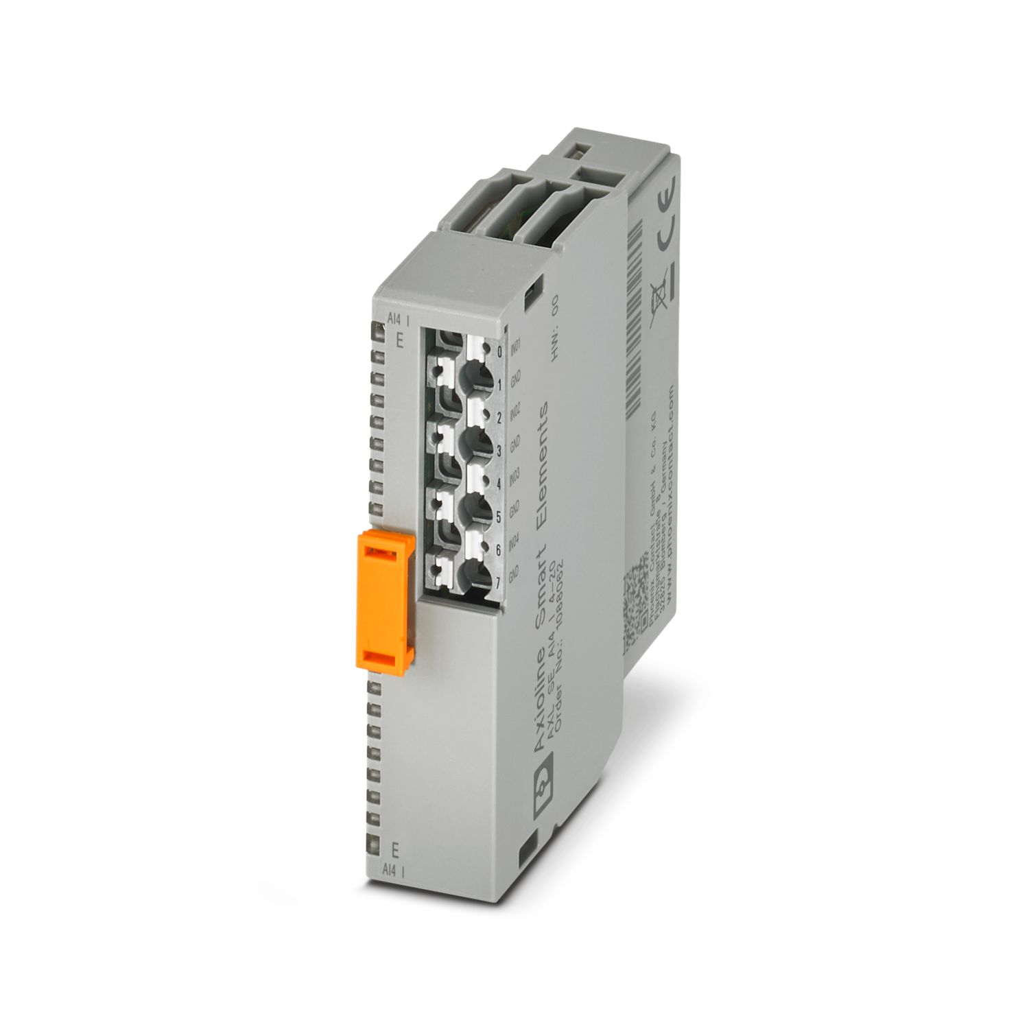 I/O Component, Axioline Smart Element, Analog Input Module, Analog Inputs: 4