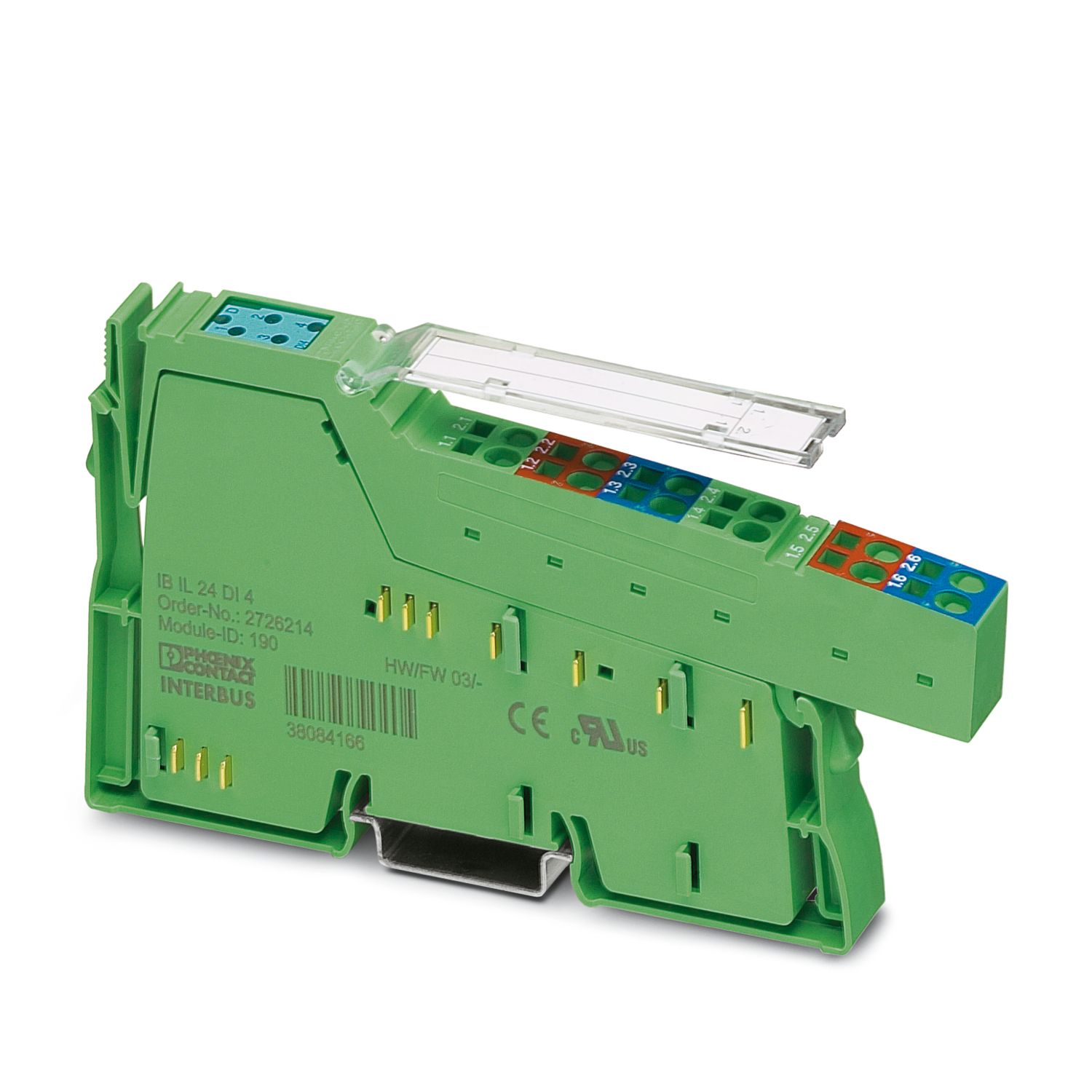 I/O Component, Inline, Digital Input Module, Digital Inputs: 4