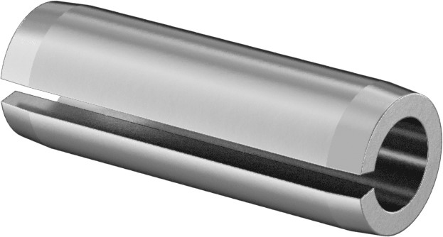 Pin, Spring, Slotted, 1/4" x 3/4", Carbon Steel, Mechanical Zinc