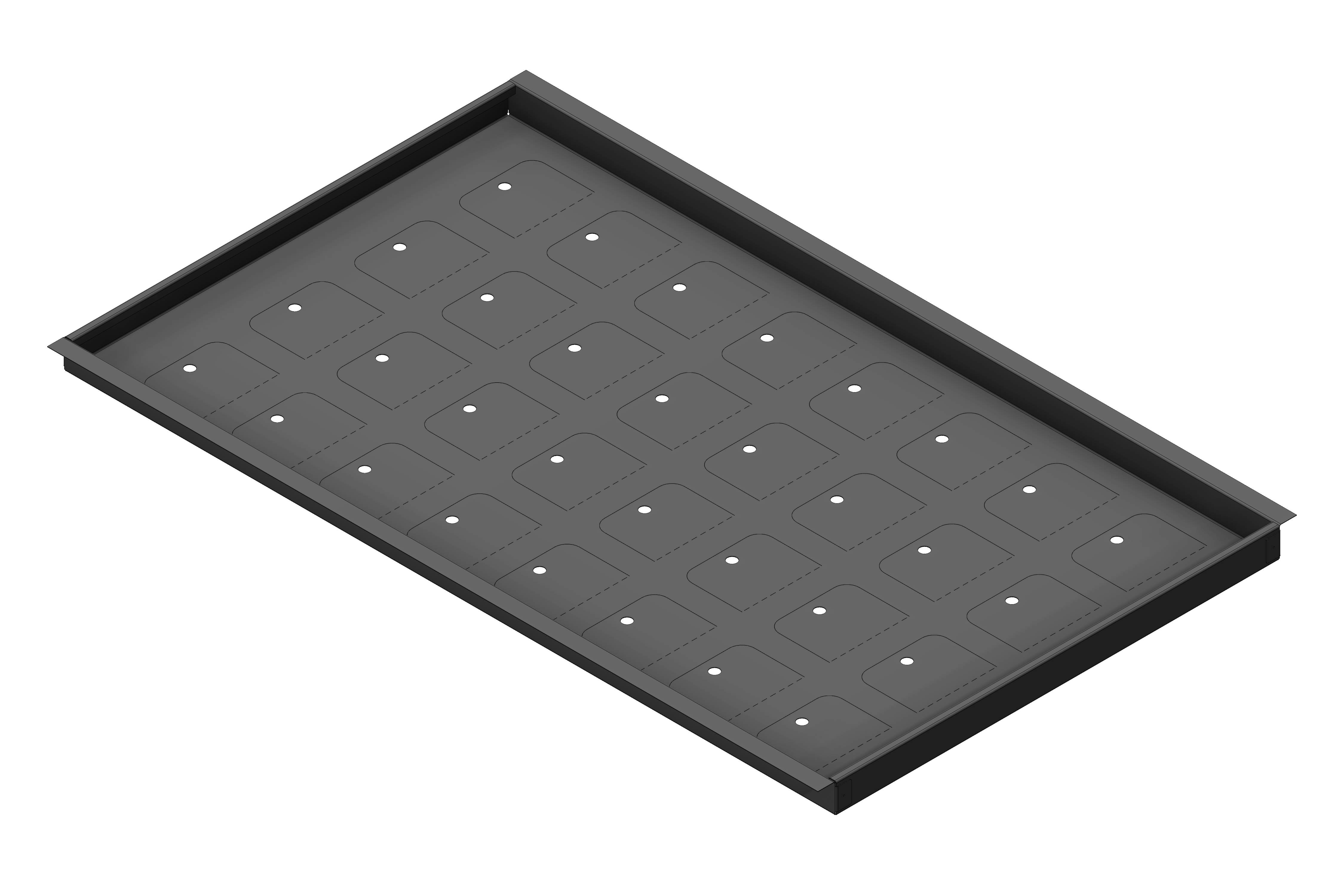 Fishcale Floor Screen - 1545 x 890mm