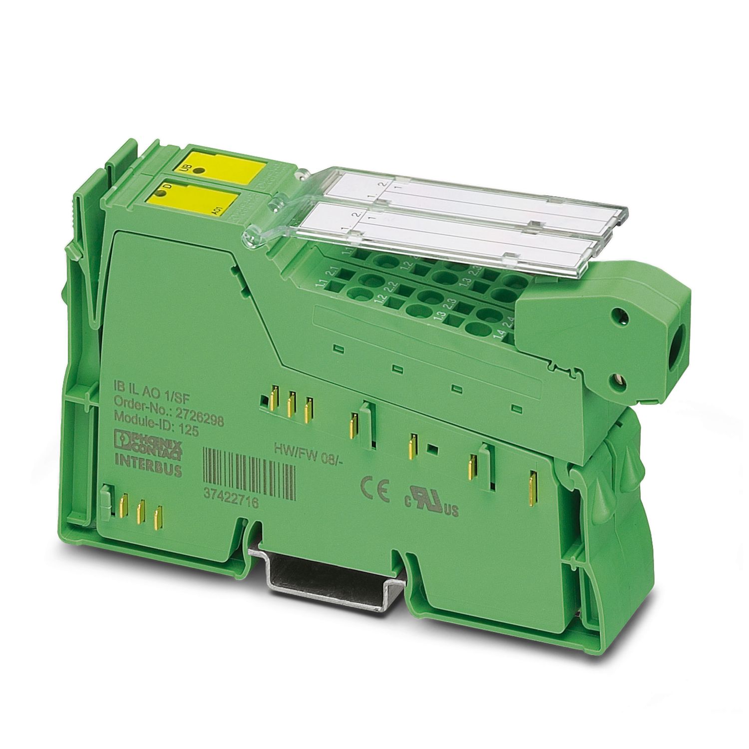 I/O Component, Inline, Analog Output Module, Analog Outputs: 1