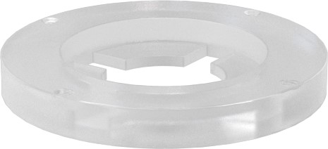 Washer, Retention, 1/4" Bolt Size, 0.234 ID x 0.594 OD x 0.062, Nylon, White