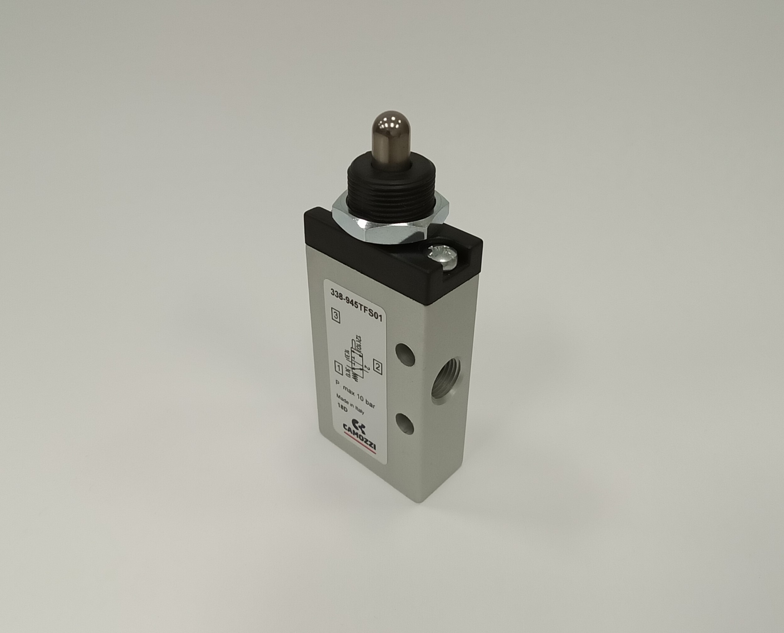 Valve, Plunger Actuated, 3-Way/2-Position, NC, G1/8"