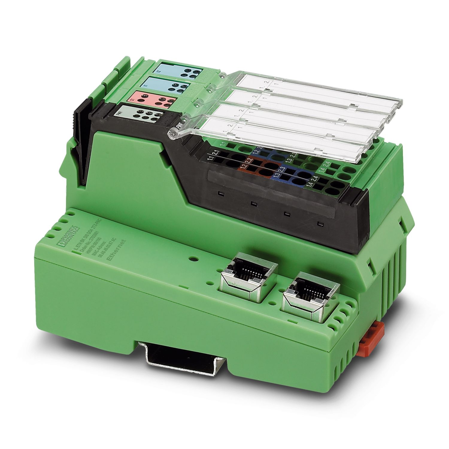 I/O Component, Inline, Bus Coupler, RJ45 Connection, Digital Inputs: 8, Digital Outputs: 4