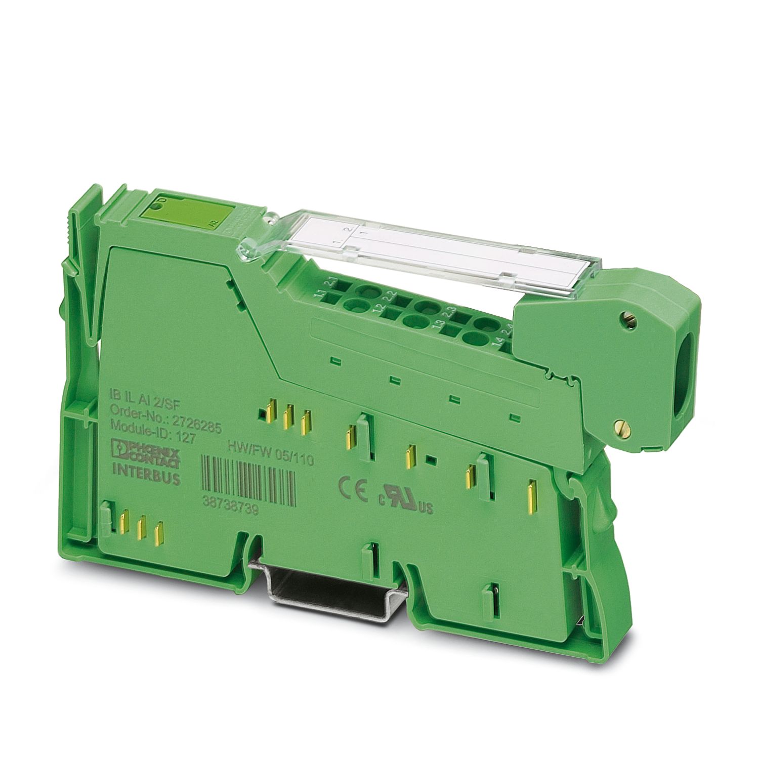 I/O Component, Inline, Analog Input Module, Analog Inputs: 2